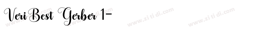 VeriBest Gerber 1字体转换